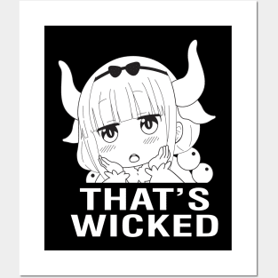 Kanna "That's Wicked" (Black) Posters and Art